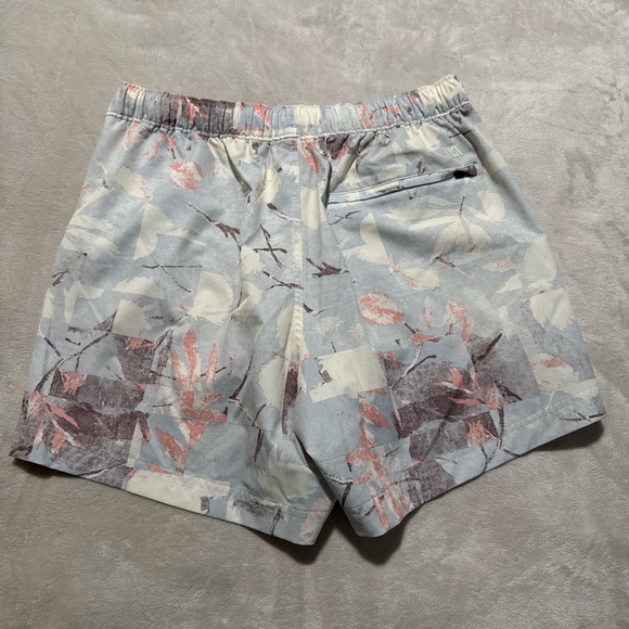 Fila Floral Waistband Athletic Shorts - Cream & Pastel Floral - Picture 2 of 5
